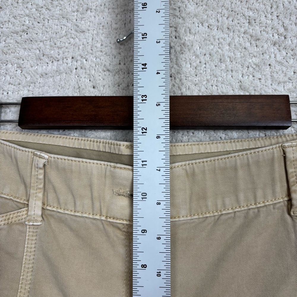 Chico's Pants Womens 2R/Lg 12 Khaki Flat Front Stretch Waistband Straight Leg‎ - Picture 10 of 14